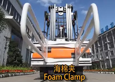 900 किग्रा 1000 किग्रा क्षमता फोम क्लैंप फोर्कलिफ्ट अटैचमेंट सेल्फ लुब्रिकेटिंग स्लाइडिंग स्ट्रक्चर