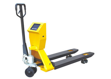 गुणवत्ता  Warehousing Mobile Pallet Truck With Scale High Strength Frame 1150mm​ Fork Length फैक्टरी