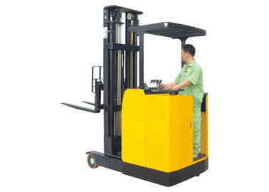Stand On 1 Ton Narrow Aisle Truck 6200mm Height With Hydraulic Steering System