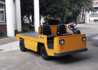 वायवीय बैटरी संचालित प्लेटफार्म ट्रक, इलेक्ट्रिक औद्योगिक टो ट्रैक्टर 3000 किलो
