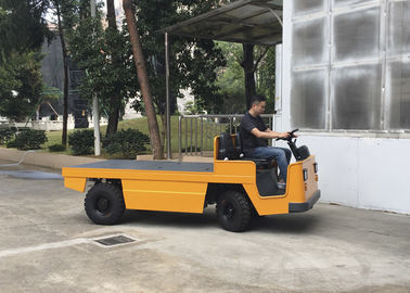 बैटरी संचालित इलेक्ट्रिक प्लेटफार्म ट्रक, अनुकूलित सतह 4 व्हील प्लेटफार्म ट्रक
