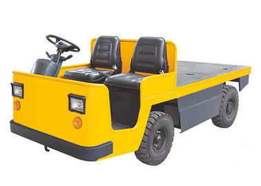 वायवीय बैटरी संचालित प्लेटफार्म ट्रक, इलेक्ट्रिक औद्योगिक टो ट्रैक्टर 3000 किलो